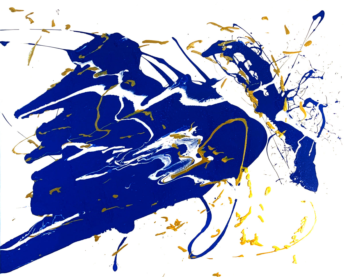 Blue Blood | Original Hand-Painted Splatter Art