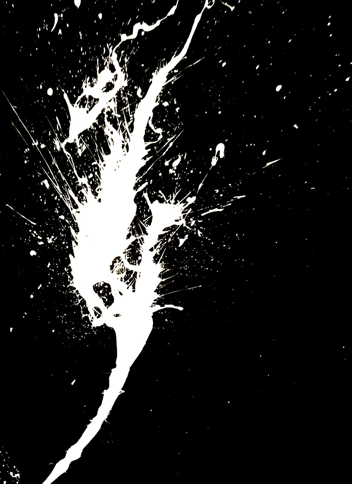 White Phoenix | Original Hand-Painted Splatter Art