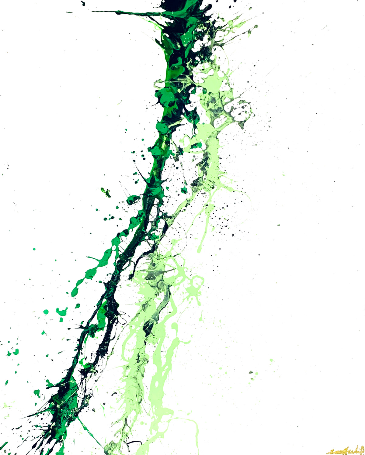The Last Drop Wins  | Original Hand-Painted Splatter Art