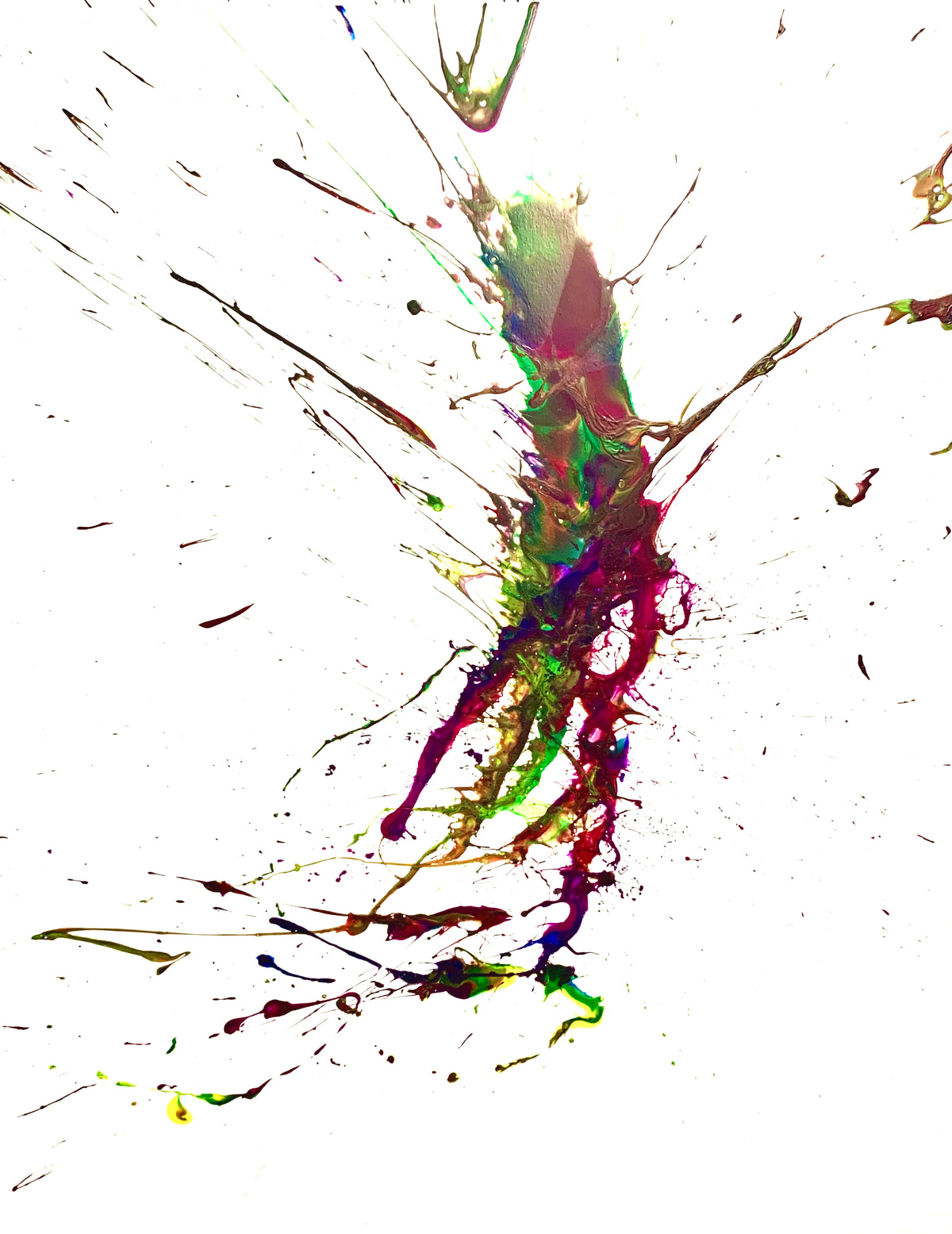 Motion Without Permission | Original Hand-Painted Splatter Art