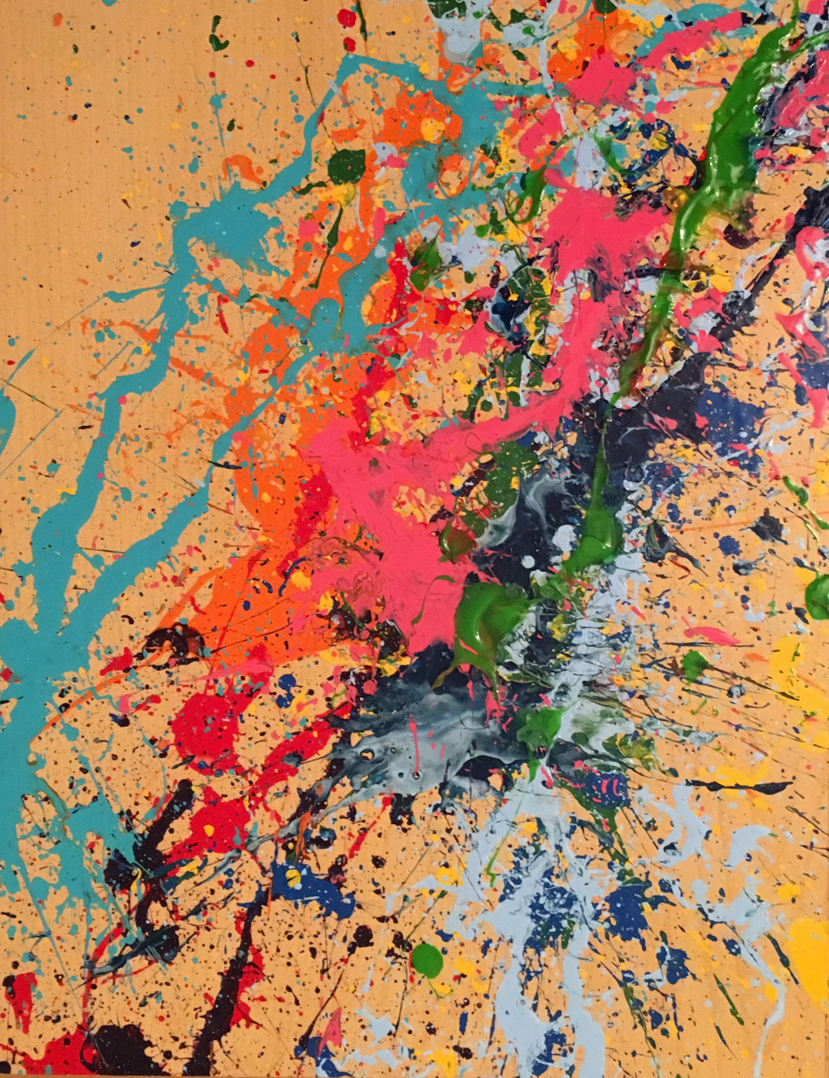 Beautifully Uncontained | Original Hand-Painted Splatter Art